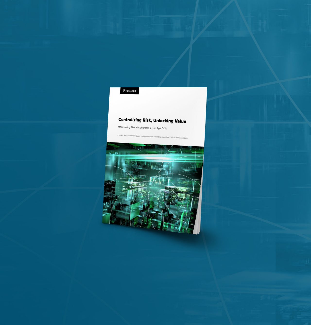A mockup of Forrester's Centralizing Risk Unlocking Value Study