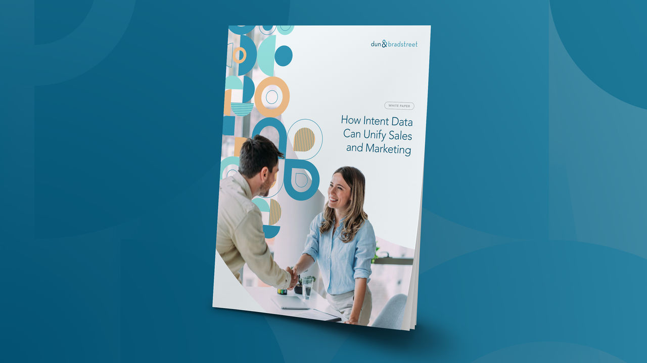 Mockup of How Intent Data Can Unify Sales and Marketing white-paper